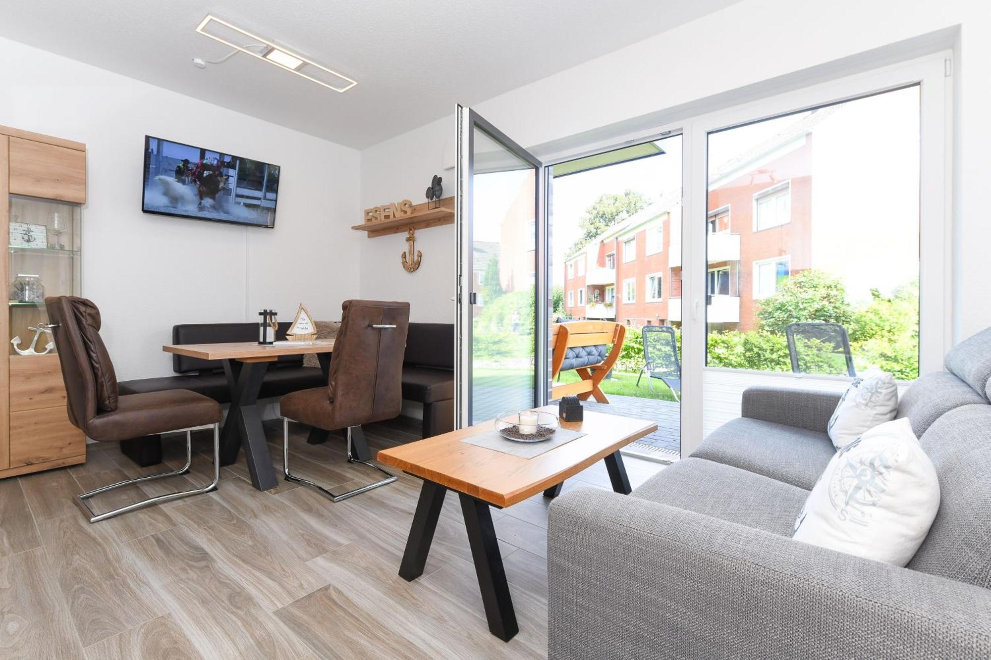 Ferienwohnung Ankerpause Esens Esterno foto